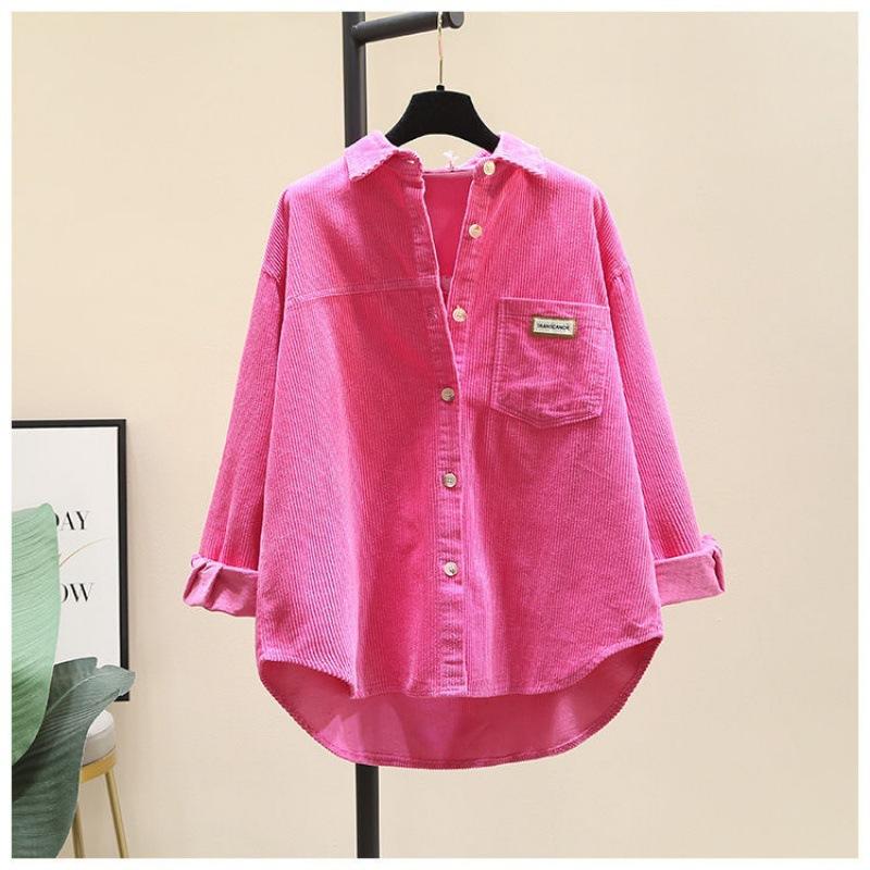 Women s Corduroy Button Up Shirt Long Sleeve Loose Casual Blouse With Pocket XXXL Яскраво-рожевий
Women s Corduroy Button Up Shirt Long Sleeve Loose Casual Blouse With Pocket XXXL Яскраво-рожевий