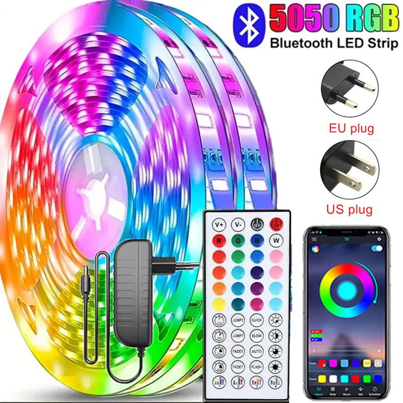 LED Strip Lights 24V 5050 RGB Led Light Flexible Lamp Tape Ribbon Luces Led Diode for Room Decor Lighting with EU US Plug 5m-40m EU Plug&5m&No
LED Strip Lights 24V 5050 RGB Led Light Flexible Lamp Tape Ribbon Luces Led Diode for Room Decor Lighting with EU US Plug 5m-40m EU Plug&5m&No