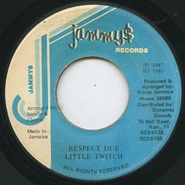 7inch Record LITTLE TWITCH Respect Due NONE Jammys Records Jamaica Reggae Ska Dub Used
7inch Record LITTLE TWITCH Respect Due NONE Jammys Records Jamaica Reggae Ska Dub Used