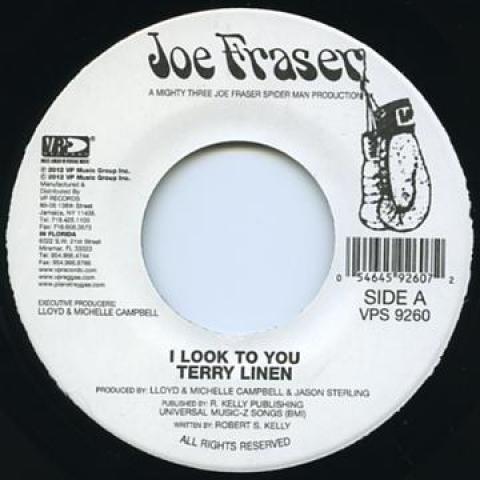 7inch Record TERRY LINEN - I Look To You VPS9260 Joe Frasier 2012 US Reggae, Ska & Dub
7inch Record TERRY LINEN - I Look To You VPS9260 Joe Frasier 2012 US Reggae, Ska & Dub