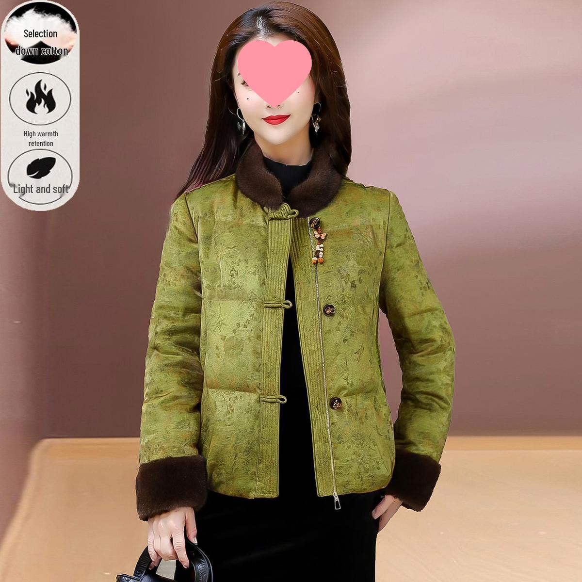 Women s Elegant New Year Red Down Jacket - Retro Chinese Style with Frog Buttons, Plus Size, White Duck Down, Middle-Aged Fit XL (Recommended: 120-135 lbs)
Women s Elegant New Year Red Down Jacket - Retro Chinese Style with Frog Buttons, Plus Size, White Duck Down, Middle-Aged Fit XL (Recommended: 120-135 lbs)