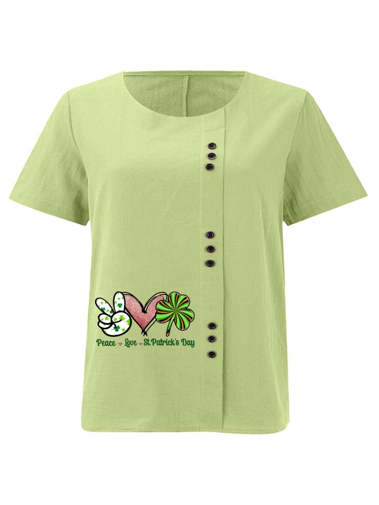 Women s Fashion Love Letter Print with Lines Shot Sleeve T-shirt Loose Cotton Shirt Casual Loose Summer Plus Size Blouse Tops 5XL зелений
Women s Fashion Love Letter Print with Lines Shot Sleeve T-shirt Loose Cotton Shirt Casual Loose Summer Plus Size Blouse Tops 5XL зелений