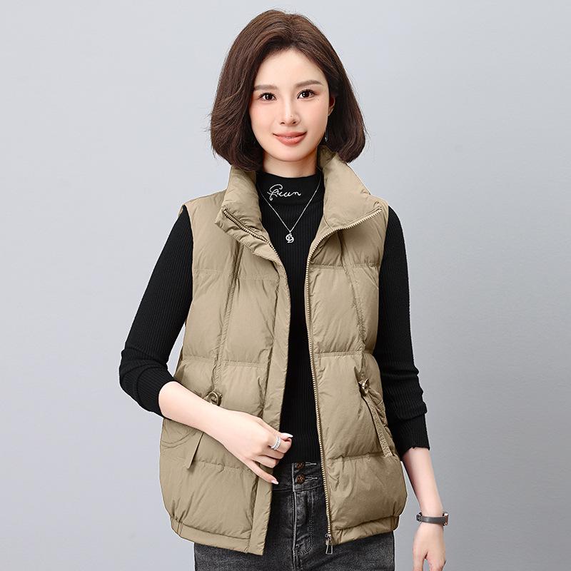 Женский пуховый жилет высокого класса свободного кроя - Модная верхняя одежда Осень/Зима 2024 из белого утиного пуха XXL (suggested 145-160 jin) хаки
Женский пуховый жилет высокого класса свободного кроя - Модная верхняя одежда Осень/Зима 2024 из белого утиного пуха XXL (suggested 145-160 jin) хаки