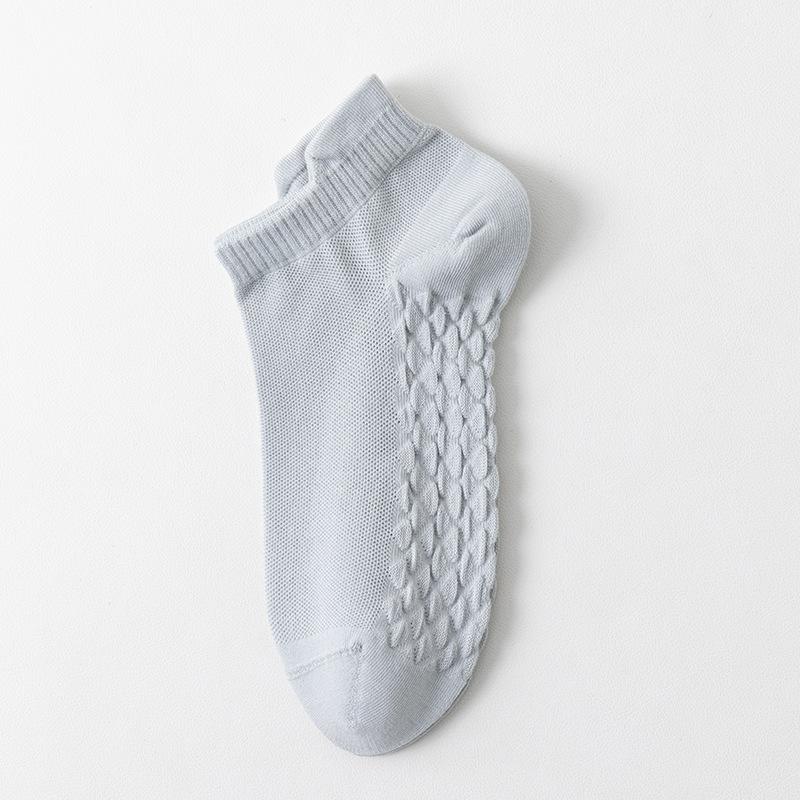 Женские летние тонкие, короткие, влагоотводящие, дышащие, хлопковые носки-сетка с массажным эффектом, простые, низкие, бесшовные носки 1 pair светло-серый
Женские летние тонкие, короткие, влагоотводящие, дышащие, хлопковые носки-сетка с массажным эффектом, простые, низкие, бесшовные носки 1 pair светло-серый