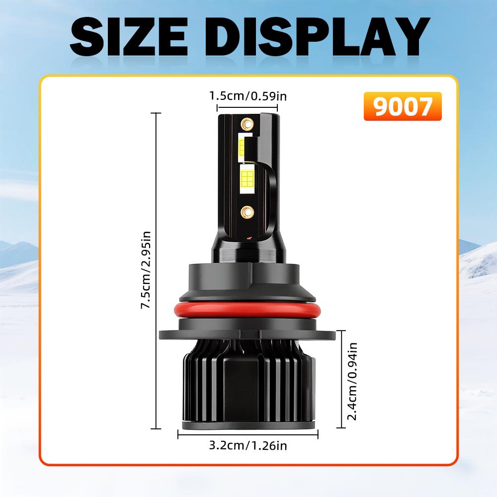 9007 High low beam TOP Best LED Auto Bulbs Canbus Led Headlight CSP 3570 chips 6000K Car Headlight High Lumen 30000LM 12V Bulbs
9007 High low beam TOP Best LED Auto Bulbs Canbus Led Headlight CSP 3570 chips 6000K Car Headlight High Lumen 30000LM 12V Bulbs