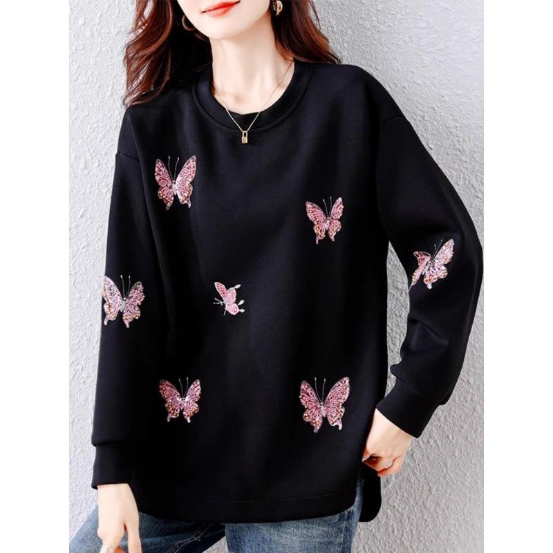 Елегантний світшот з вишивкою та бісером у вигляді метелика, жіночий, осінній, новий, оверсайз, що стрункий, молодіжний, модний топ L чорний
Елегантний світшот з вишивкою та бісером у вигляді метелика, жіночий, осінній, новий, оверсайз, що стрункий, молодіжний, модний топ L чорний