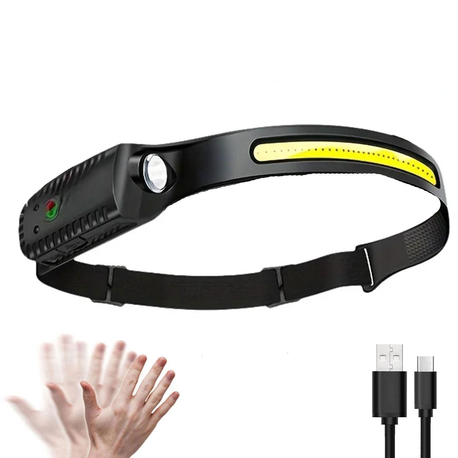 Portable Induction COB LED Headlamp 6 Lighting Modes IPX4 Waterproof Camping Sensor Headlight 1200mAh Battery Rechargeable
Portable Induction COB LED Headlamp 6 Lighting Modes IPX4 Waterproof Camping Sensor Headlight 1200mAh Battery Rechargeable