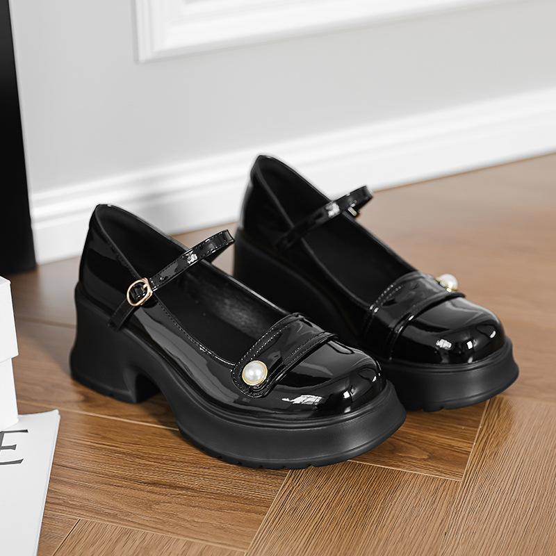 Сладкий и нежный стиль Мэри Джейн одинарные туфли женские на толстой подошве толстый каблук легкий вырез ремешок с пряжкой в один ремешок модные французские маленькие кожаные туфли w 40 чёрный
Сладкий и нежный стиль Мэри Джейн одинарные туфли женские на толстой подошве толстый каблук легкий вырез ремешок с пряжкой в один ремешок модные французские маленькие кожаные туфли w 40 чёрный