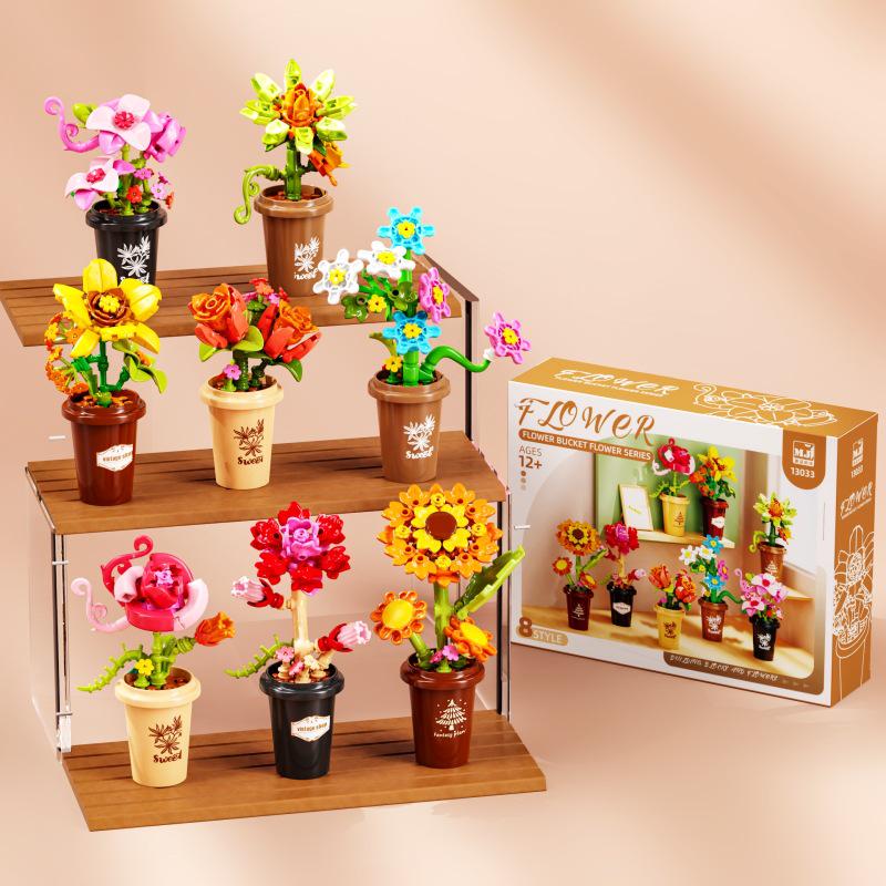Beauty & Bloom Potted Building Blocks: Floral Language Assembly Toy for Girls, Desktop Decoration, Gift
Beauty & Bloom Potted Building Blocks: Floral Language Assembly Toy for Girls, Desktop Decoration, Gift