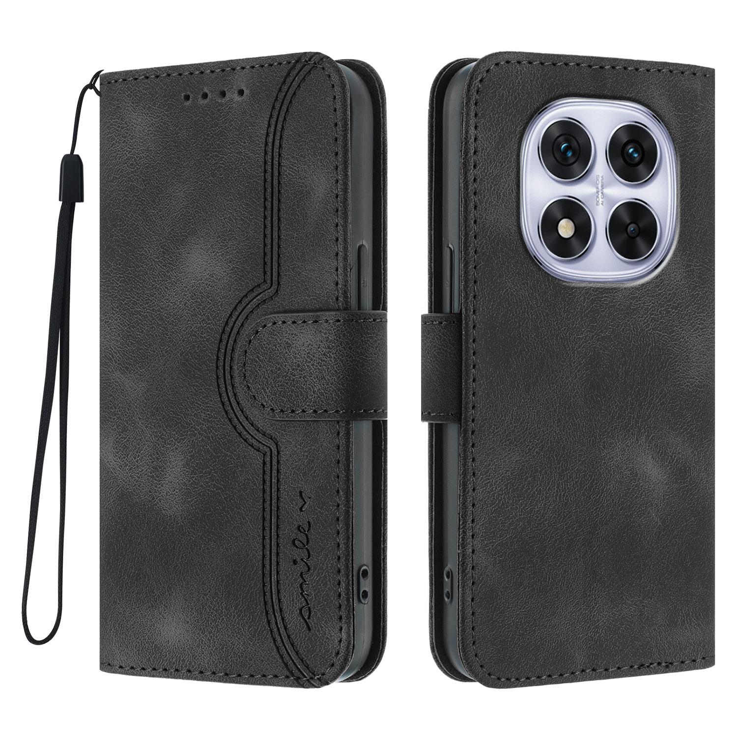 For Xiaomi Redmi Note 14 Pro 4G Leather Case Wallet Stand Smile Imprinted Phone Cover with Strap Black
For Xiaomi Redmi Note 14 Pro 4G Leather Case Wallet Stand Smile Imprinted Phone Cover with Strap Black