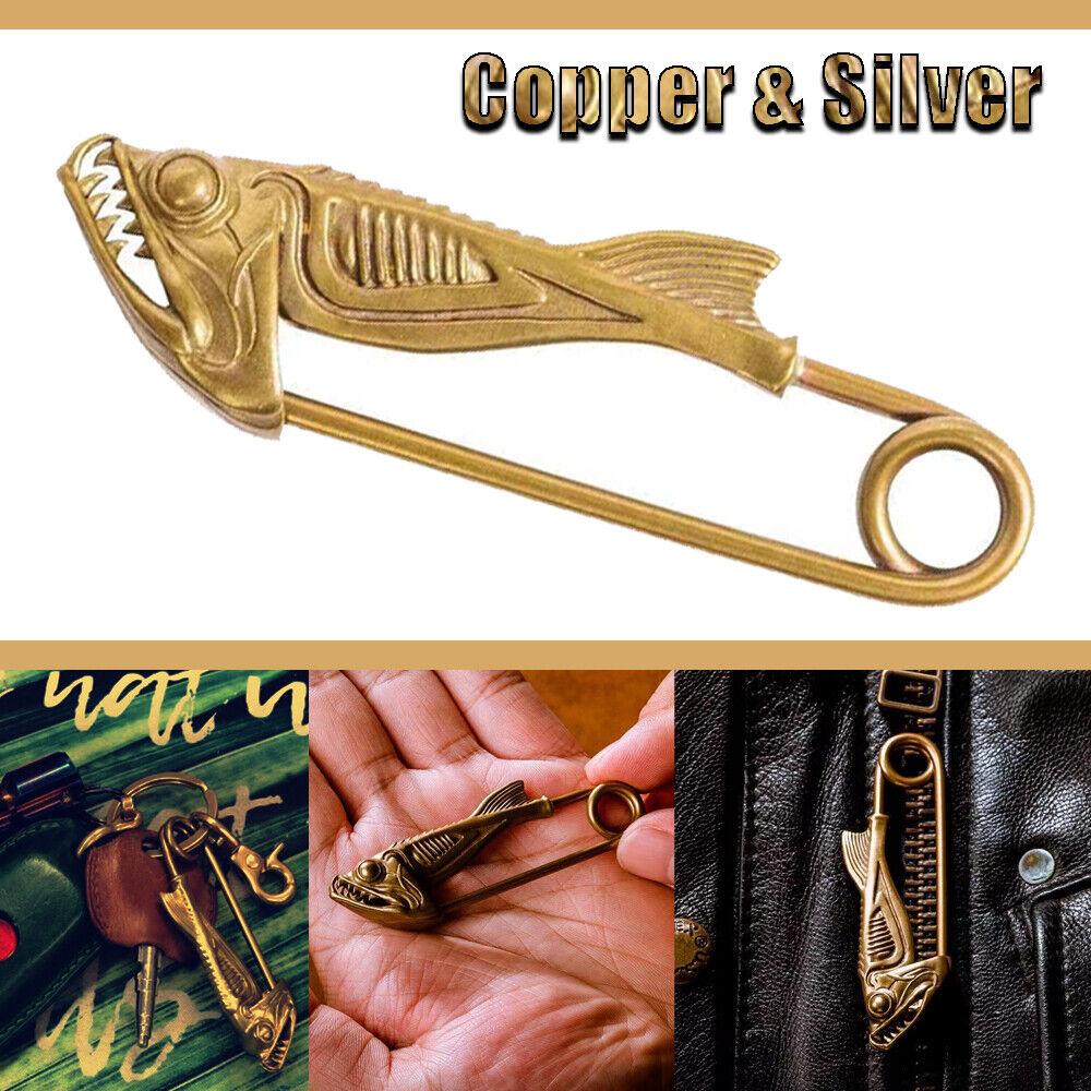 Retro Brass Piranha shape Brooch Fish Head Pin Animal series Pendant Key Chain Bag Hanging Exquisite Handmade Accessories золотой
Retro Brass Piranha shape Brooch Fish Head Pin Animal series Pendant Key Chain Bag Hanging Exquisite Handmade Accessories золотой
