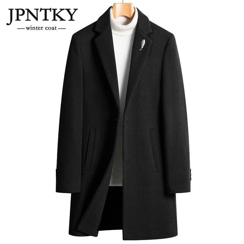 JPNTKY Зимний шерстяной плащ, мужской средней длины шерстяное пальто с утолщенным хлопком, красивое трендовое пальто Nizi
JPNTKY Зимний шерстяной плащ, мужской средней длины шерстяное пальто с утолщенным хлопком, красивое трендовое пальто Nizi