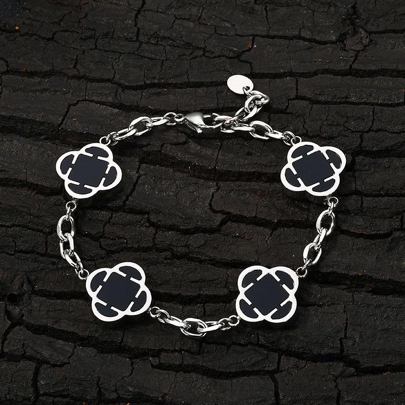 Stylish Petal Link Bracelet for Men Women Minimalist Waterproof Natural Shell Chain Wristband Birthday Gift чорний
Stylish Petal Link Bracelet for Men Women Minimalist Waterproof Natural Shell Chain Wristband Birthday Gift чорний