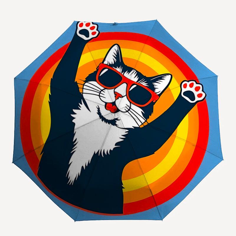 1pc Sunglasses Cat Automatic Open/close Umbrella, 8-Rib sturdy structure, Portable Travel Umbrella, Parties, Everyday Use, 13181
1pc Sunglasses Cat Automatic Open/close Umbrella, 8-Rib sturdy structure, Portable Travel Umbrella, Parties, Everyday Use, 13181