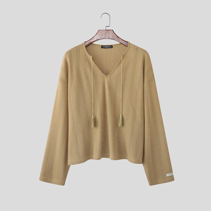INCERUN Men V Neck Long Sleeve Casual Loose Texture Hollow T-shirts Tops 5XL хакі
INCERUN Men V Neck Long Sleeve Casual Loose Texture Hollow T-shirts Tops 5XL хакі