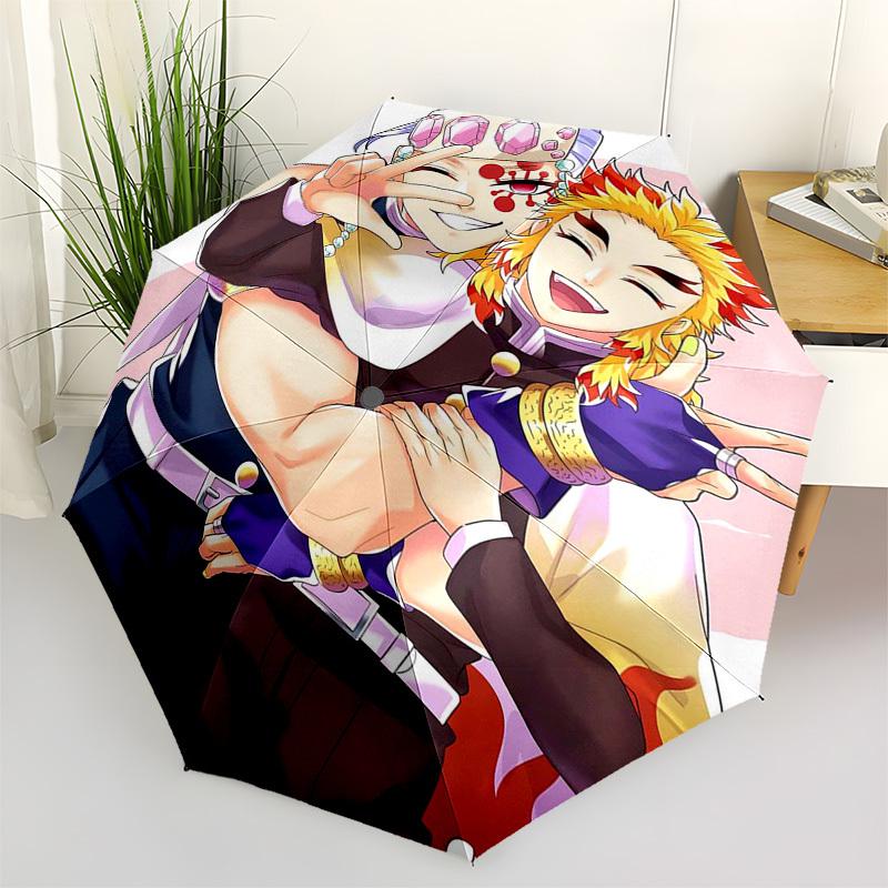 1pc Demon Slayer Tanjiro Kamado & Nezuko Masked Anime Characters Outdoor Umbrella - Automatic Opening/Closing, Portable 3-Fold Design with Iron Frame
1pc Demon Slayer Tanjiro Kamado & Nezuko Masked Anime Characters Outdoor Umbrella - Automatic Opening/Closing, Portable 3-Fold Design with Iron Frame
