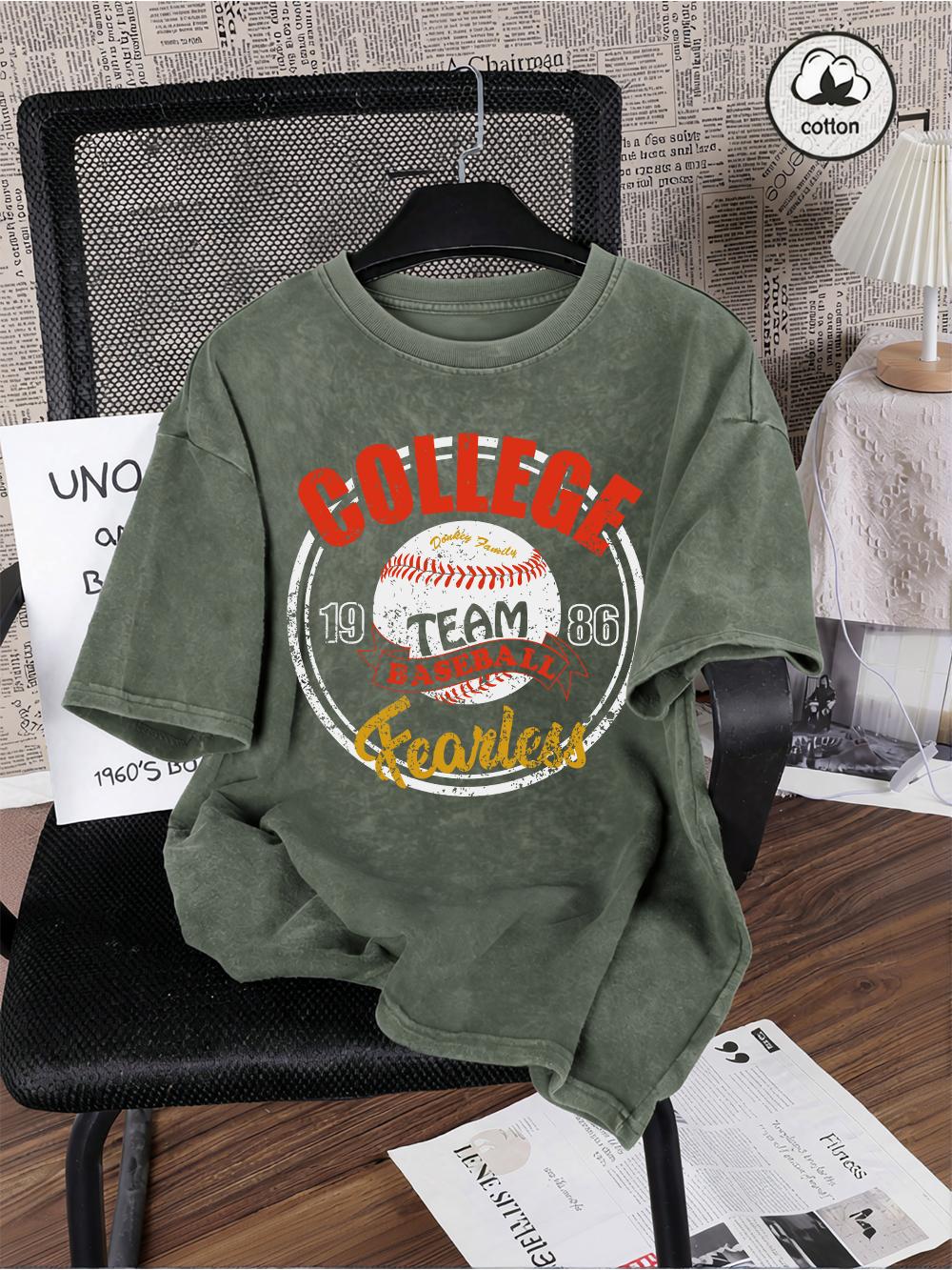 College Team Baseball Prints Washed TShirts Mens Oversize Cotton T Shirts Summer ONeck Short Sleeve Tops Casual Male Tees S
College Team Baseball Prints Washed TShirts Mens Oversize Cotton T Shirts Summer ONeck Short Sleeve Tops Casual Male Tees S