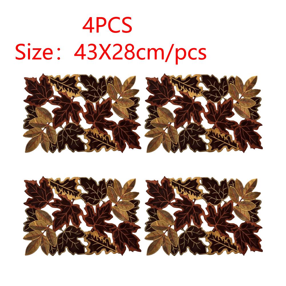 Fall Embroidered Maple Leaves Placemats Fall Thanksgiving Harvest Table Placemats for Party Kitchen Dining Home Decor
Fall Embroidered Maple Leaves Placemats Fall Thanksgiving Harvest Table Placemats for Party Kitchen Dining Home Decor