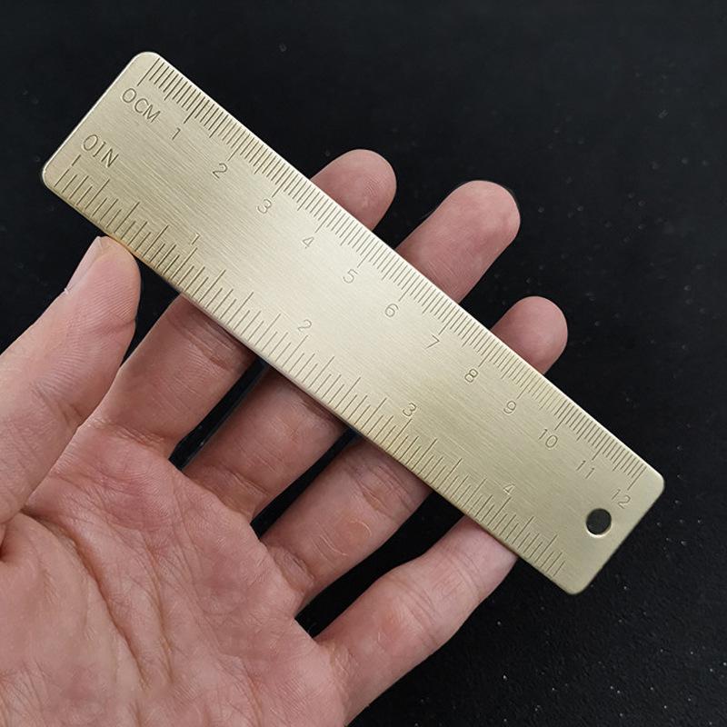 Creative Mini Retro 12CM Copper Bookmark Ruler - Metal Drawing Stationery Thickness 1mm
Creative Mini Retro 12CM Copper Bookmark Ruler - Metal Drawing Stationery Thickness 1mm