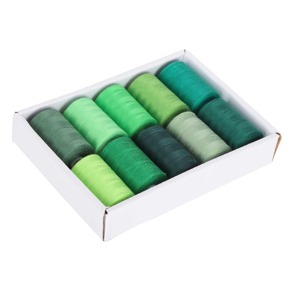 10pcs 1000 Yards Sewing Thread Set Polyester Sewing Machine Thread Household DIY
10pcs 1000 Yards Sewing Thread Set Polyester Sewing Machine Thread Household DIY