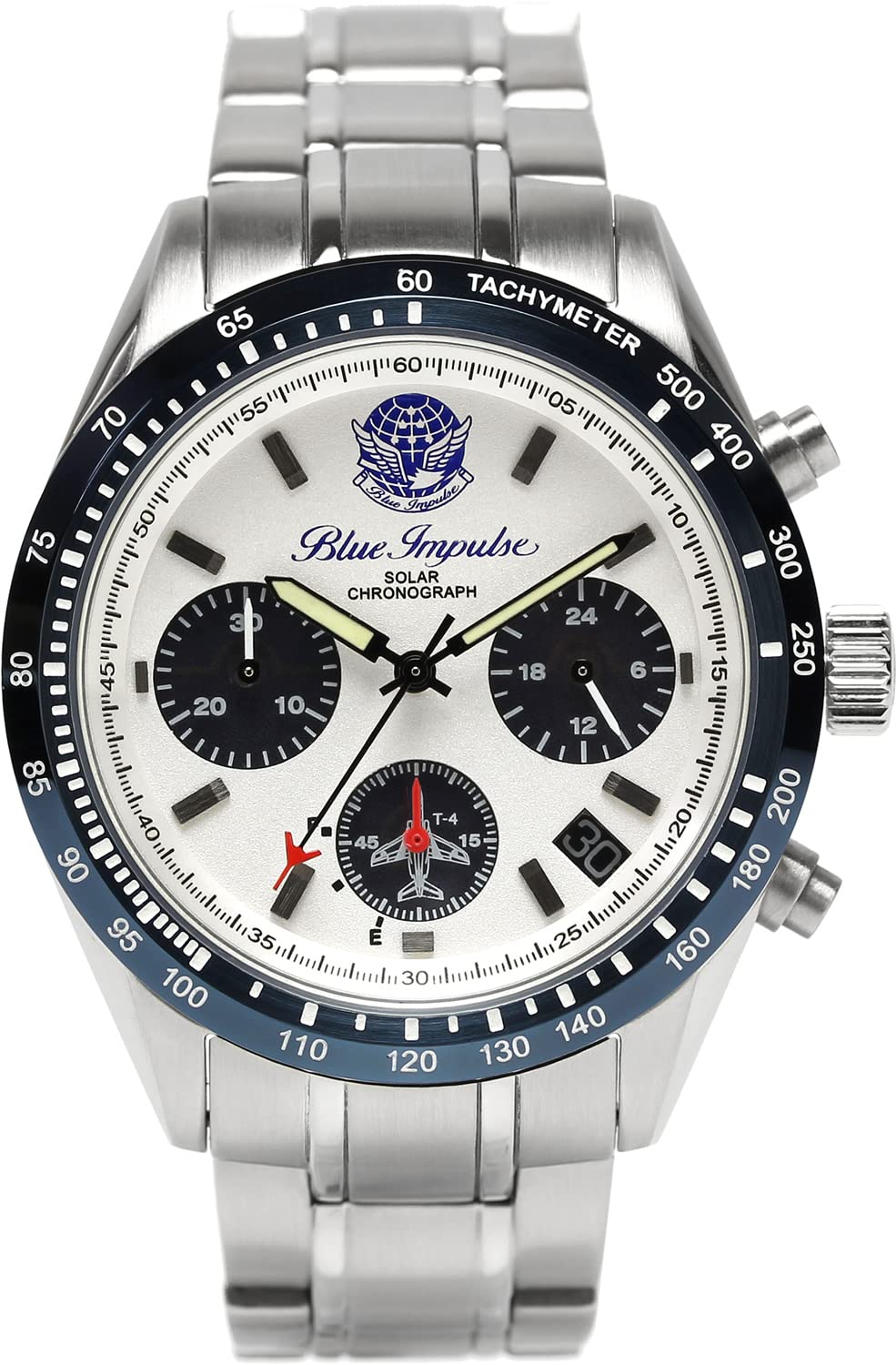 Солнечный хронограф Blue Impulse Сделано в Японии Официальный продукт с эмблемой Мужской (белый) белый
Солнечный хронограф Blue Impulse Сделано в Японии Официальный продукт с эмблемой Мужской (белый) белый