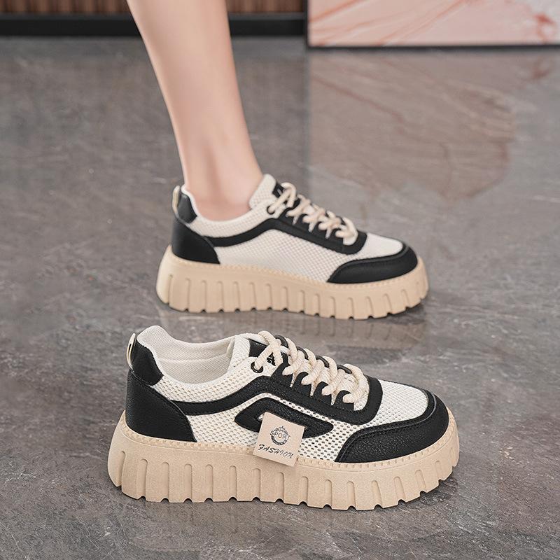 Summer women s shoes breathable hollow net shoes women s Korean version versatile platform white shoes sports and leisure board shoes 40
Summer women s shoes breathable hollow net shoes women s Korean version versatile platform white shoes sports and leisure board shoes 40