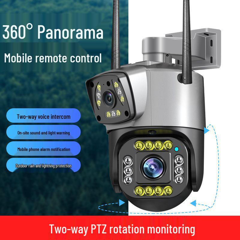 V380 Dual-Lens Wireless Outdoor HD 360° Home Monitor Camera with Mobile Phone Remote Connectivity 2MP WiFi (English) + EU Power
V380 Dual-Lens Wireless Outdoor HD 360° Home Monitor Camera with Mobile Phone Remote Connectivity 2MP WiFi (English) + EU Power