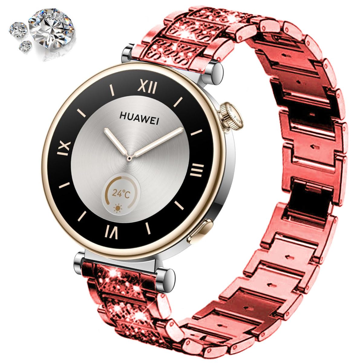 For Huawei Watch GT 5 Pro 42mm/GT 5 41mm Smartwatch Strap Rhinestone Decor Zinc Alloy Wrist Band Champagne Gold
For Huawei Watch GT 5 Pro 42mm/GT 5 41mm Smartwatch Strap Rhinestone Decor Zinc Alloy Wrist Band Champagne Gold