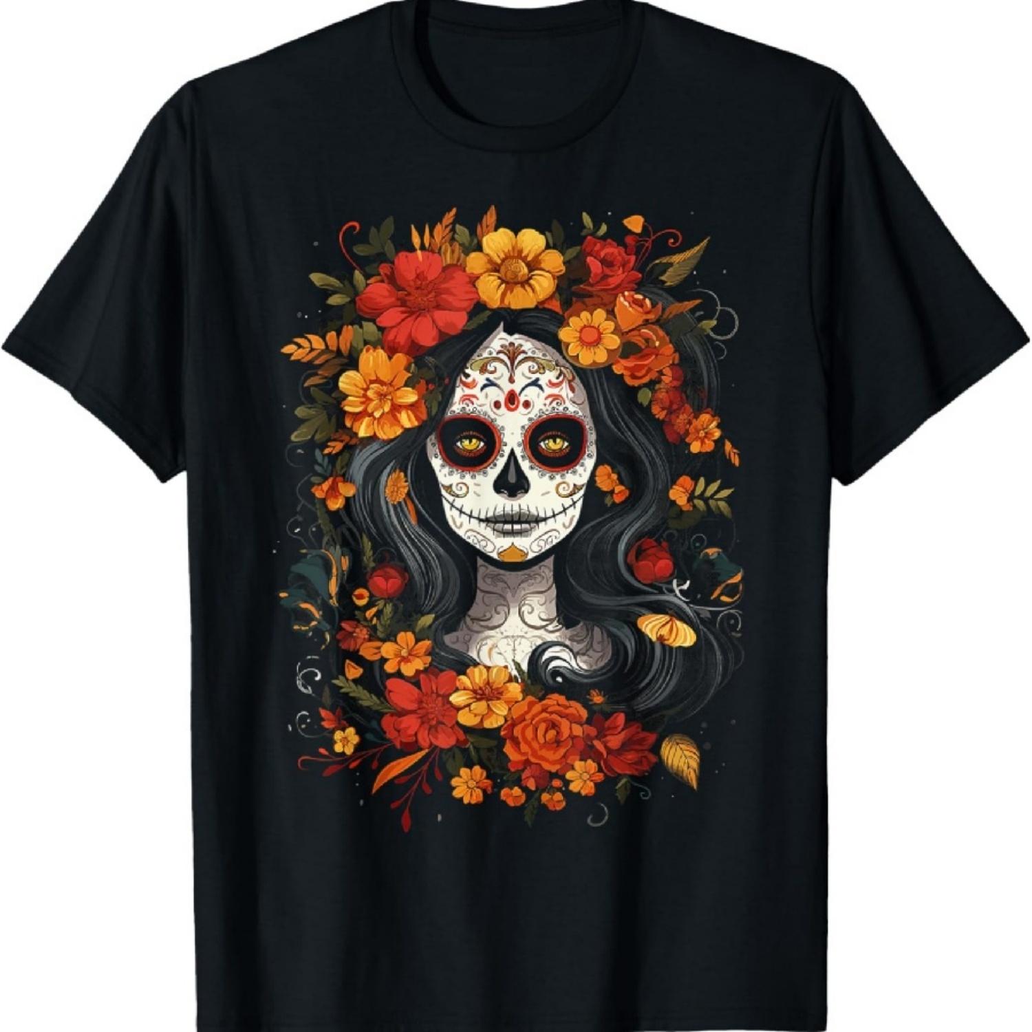 De Los Muertos La Catrina Day of the Dead Sugar Skull Women T-Shirt XXXXXL різнокольоровий
De Los Muertos La Catrina Day of the Dead Sugar Skull Women T-Shirt XXXXXL різнокольоровий