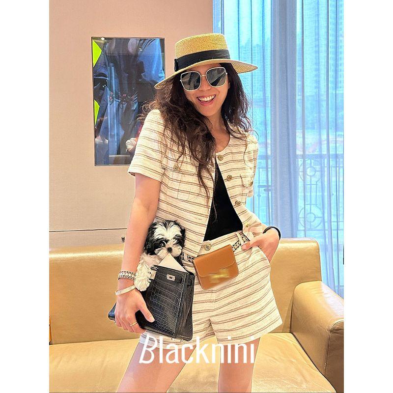 Blacknin Yin Huafu French style Loose Belgium Imported Fabric Natural Linen Stripe Short sleeve Top/ Shorts((In Stock)) XS
Blacknin Yin Huafu French style Loose Belgium Imported Fabric Natural Linen Stripe Short sleeve Top/ Shorts((In Stock)) XS