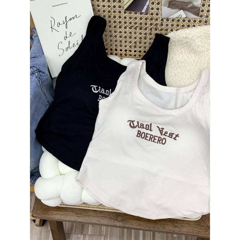 Yu Shuxin Same Style Camisole Women Inner Match Slimming Sexy Wear with Chest Pad Sleeveless Base Internet Hot Top Women White Size M
Yu Shuxin Same Style Camisole Women Inner Match Slimming Sexy Wear with Chest Pad Sleeveless Base Internet Hot Top Women White Size M