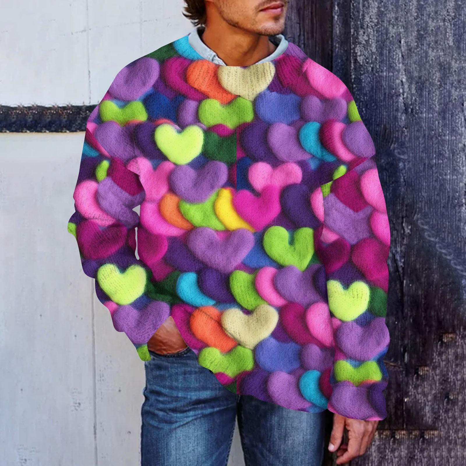 Мужской свитер с принтом ко Дню святого Валентина, толстовка с круглым вырезом, свободный топ с длинными рукавами L зелёный
Мужской свитер с принтом ко Дню святого Валентина, толстовка с круглым вырезом, свободный топ с длинными рукавами L зелёный