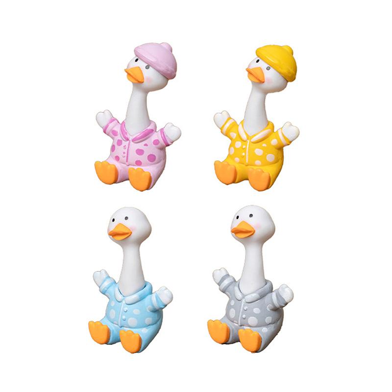 4pcs Happy Duck Design, Desktop Ornament, Home Decor Miniature Landscape, Cute Duck For Car Control
4pcs Happy Duck Design, Desktop Ornament, Home Decor Miniature Landscape, Cute Duck For Car Control