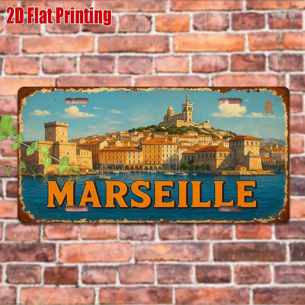 D Flat pc Vintage Metal Plaque for Decorative Use Only Outdoor Sign Wall Decor Marseille Aluminum Sign Home Decoration 15x30cm(5.9x7.8inch)
D Flat pc Vintage Metal Plaque for Decorative Use Only Outdoor Sign Wall Decor Marseille Aluminum Sign Home Decoration 15x30cm(5.9x7.8inch)