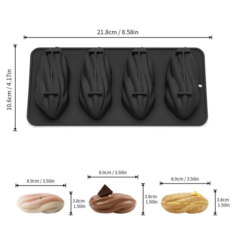 4 Cavity Creative Nut Design Mousse Cake Mold Pecan Silicone Chocolate Mould Food Grade Kitchen Bakeware Dessert Baking Tools чёрный
4 Cavity Creative Nut Design Mousse Cake Mold Pecan Silicone Chocolate Mould Food Grade Kitchen Bakeware Dessert Baking Tools чёрный