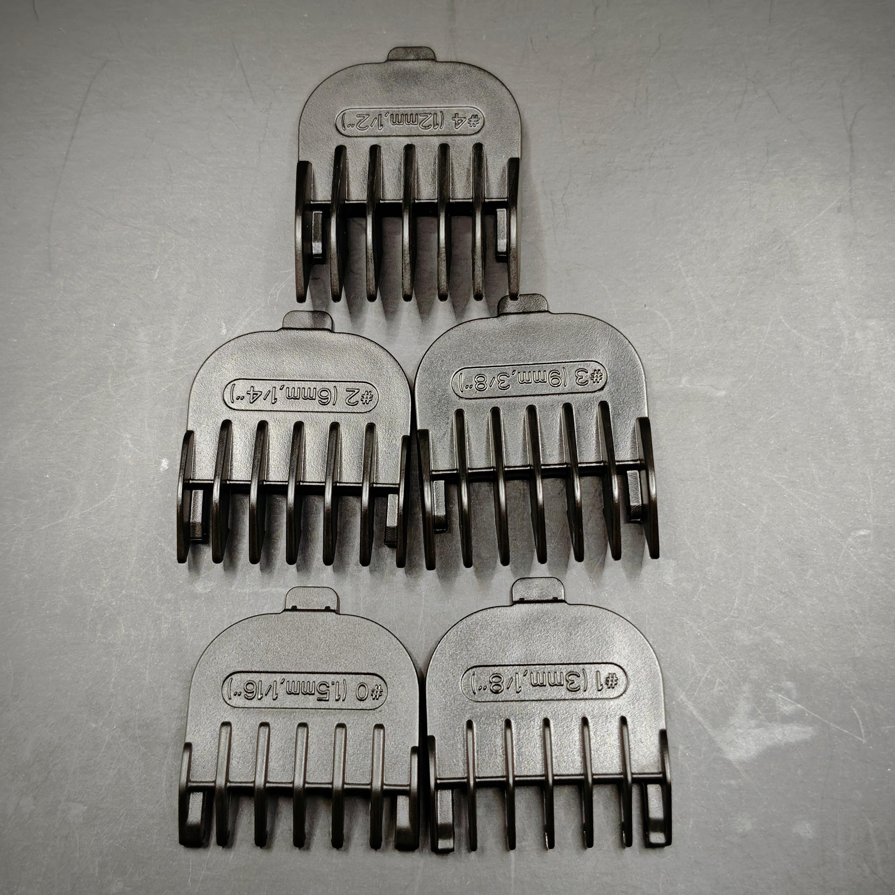 5PC Snap on Guide Comb Set (0# 1# 2# 3# 4#) Replacement For Remington PG4000 PG5000 PG6000 PG6110 PG6111 PG6130 PG6137 PG6150 PG6154 чорний
5PC Snap on Guide Comb Set (0# 1# 2# 3# 4#) Replacement For Remington PG4000 PG5000 PG6000 PG6110 PG6111 PG6130 PG6137 PG6150 PG6154 чорний