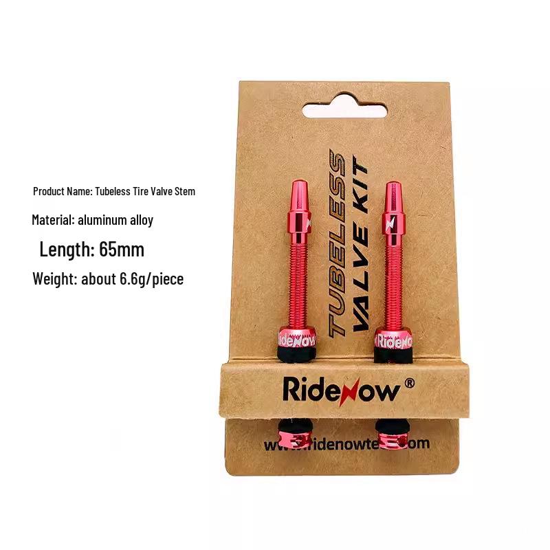 Ridenow Aluminum Tubeless Valve Stem FV45/65/85MM - Vacuum French Valve (No Inner Tube)
Ridenow Aluminum Tubeless Valve Stem FV45/65/85MM - Vacuum French Valve (No Inner Tube)