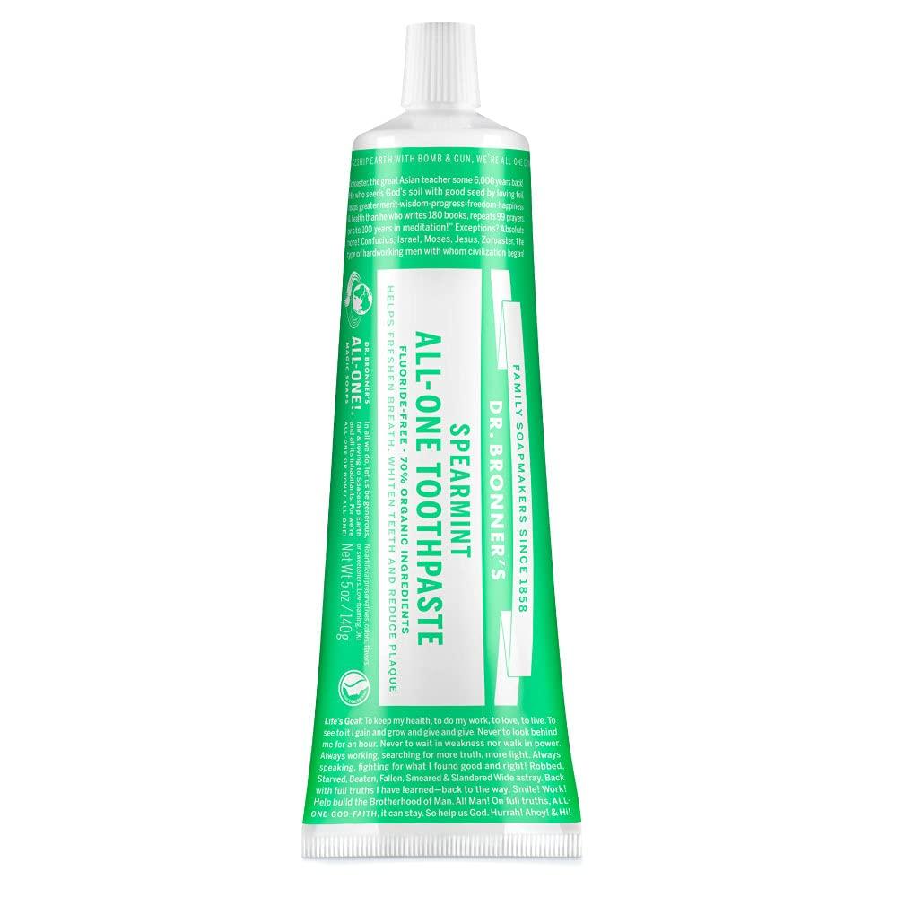 All One Tooth Paste SP Toothpaste Mild and refreshing mint scent 140g Dr.Bronner s Dr.Bronner s (Spearmint) (x 1)
All One Tooth Paste SP Toothpaste Mild and refreshing mint scent 140g Dr.Bronner s Dr.Bronner s (Spearmint) (x 1)