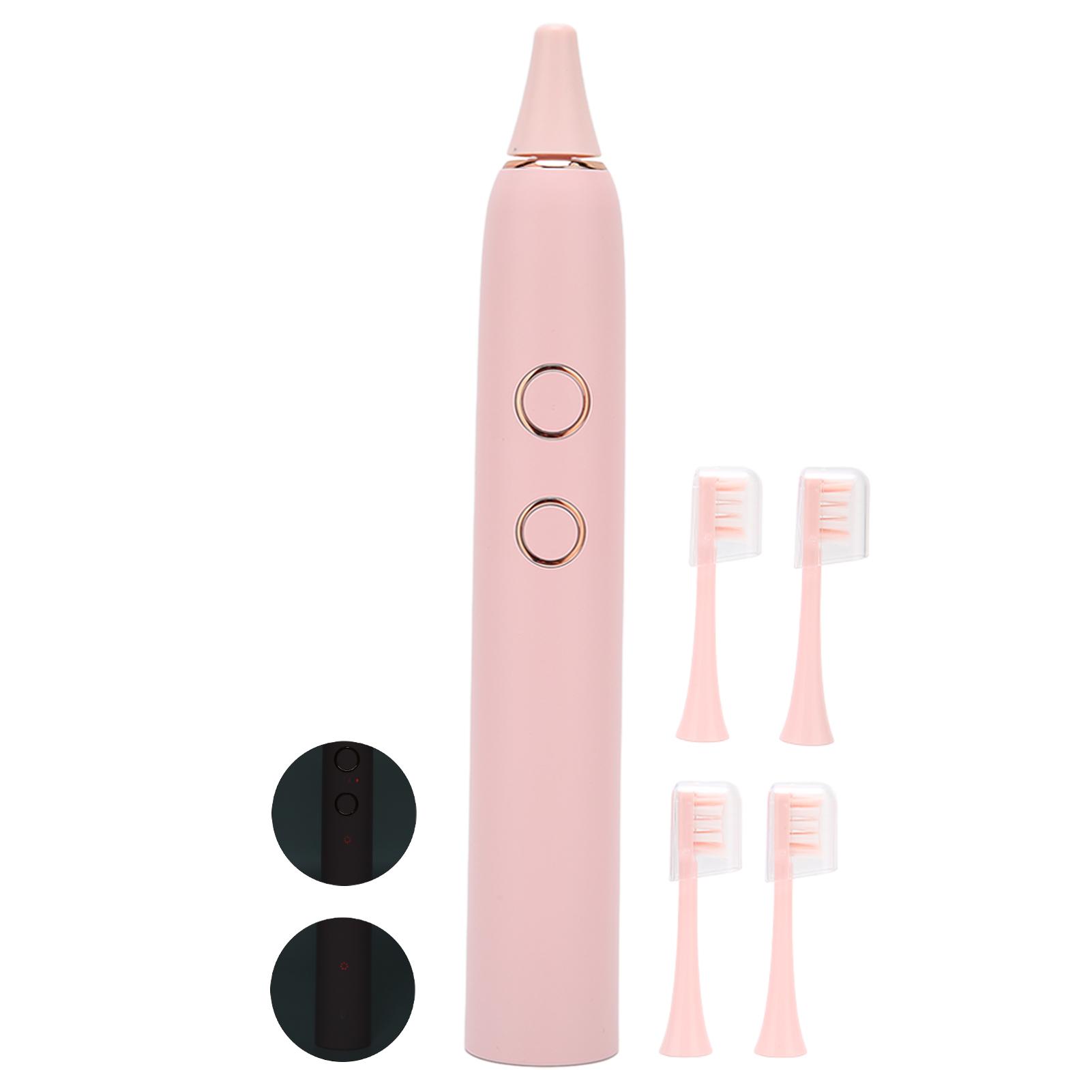 Электрическая зубная щетка для взрослых, чистка зубов, режим отбеливания, регулируемая перезаряжаемая зубная щетка, розовая
Электрическая зубная щетка для взрослых, чистка зубов, режим отбеливания, регулируемая перезаряжаемая зубная щетка, розовая