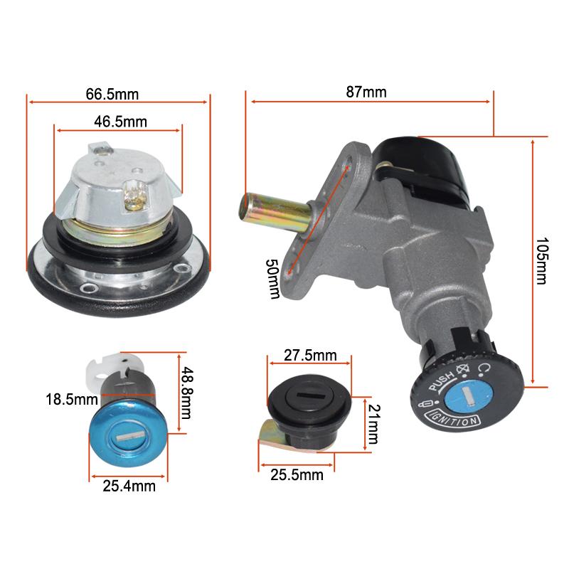 Motorcycle Ignition Switch Key Set Kit for GY6 50cc 125cc 150cc Moped Scooter 4 Pin Plug Chinese Scooter Parts
Motorcycle Ignition Switch Key Set Kit for GY6 50cc 125cc 150cc Moped Scooter 4 Pin Plug Chinese Scooter Parts
