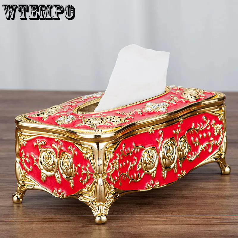 WTEMPO European-style Retro Fashion Table Storage Boxes Home Tissue Boxes High-end Napkin Boxes Creative Tissue Holders 1pc червоний
WTEMPO European-style Retro Fashion Table Storage Boxes Home Tissue Boxes High-end Napkin Boxes Creative Tissue Holders 1pc червоний