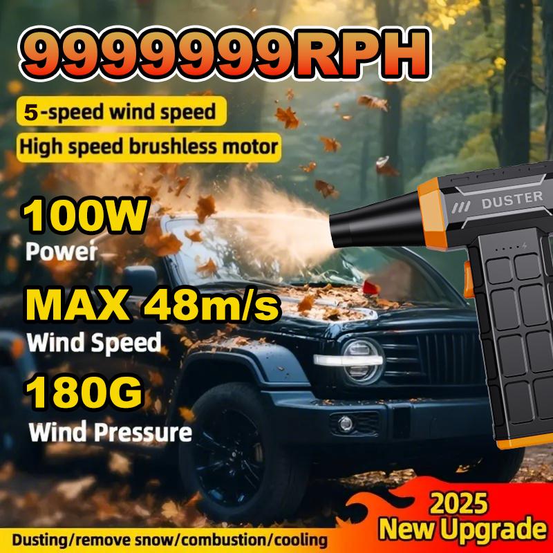 9999999RPM Air Blower Electric Turbo Violent Fan Brushless Motor High-Speed Turbo Jet Fan USB Rechargeable Powerful Dust Blower помаранчевий
9999999RPM Air Blower Electric Turbo Violent Fan Brushless Motor High-Speed Turbo Jet Fan USB Rechargeable Powerful Dust Blower помаранчевий