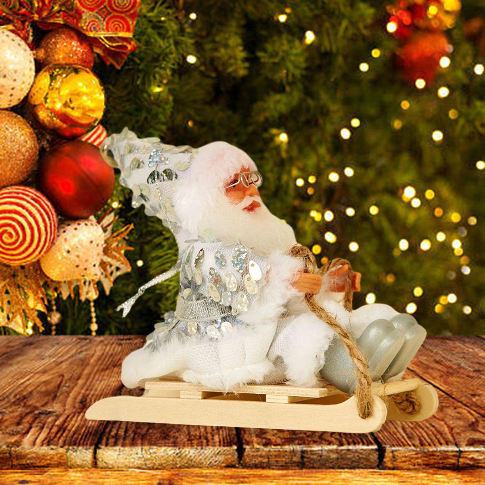 Фигурка Санта-Клауса на лыжах, кукла, праздничная статуя, рождественские украшения для стола
Фигурка Санта-Клауса на лыжах, кукла, праздничная статуя, рождественские украшения для стола