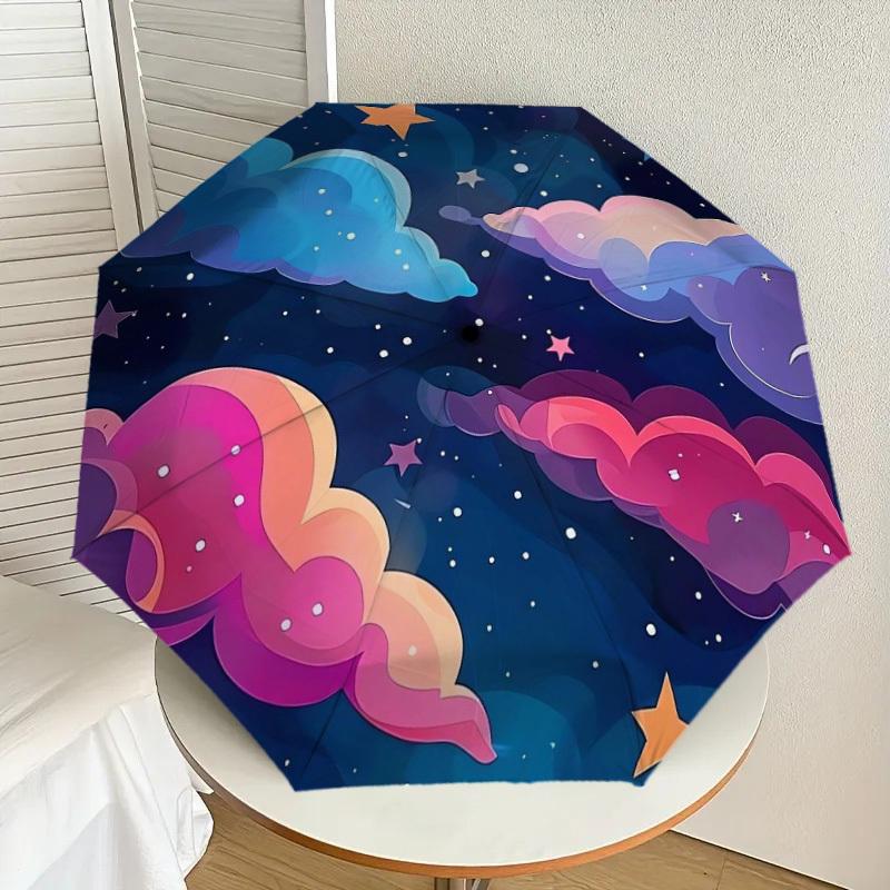 1pc Colorful Clouds Night Sky Stars Umbrella with Plastic Handle,Suitable for All Seasons Home Travel Outdoor UmbrellaDD262
1pc Colorful Clouds Night Sky Stars Umbrella with Plastic Handle,Suitable for All Seasons Home Travel Outdoor UmbrellaDD262