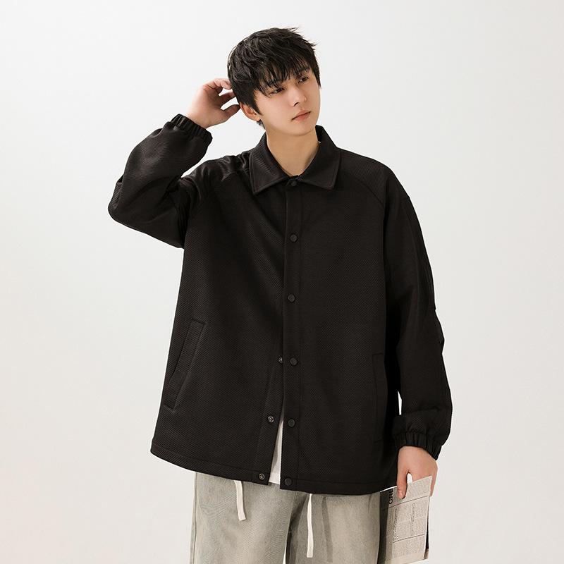 Men s Spring and Autumn American Vintage Men s Lapel Cargo Jacket Loose Casual Handsome Solid Color Jacket Trendy Jacket M
Men s Spring and Autumn American Vintage Men s Lapel Cargo Jacket Loose Casual Handsome Solid Color Jacket Trendy Jacket M