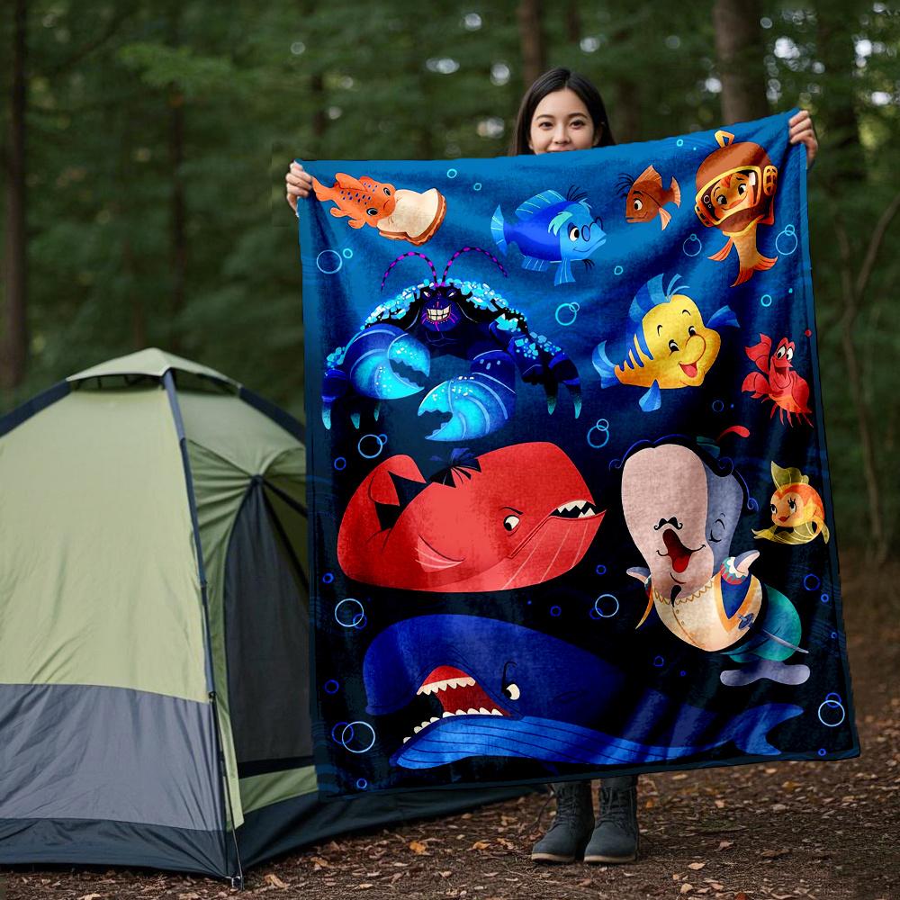1pc, The Little Mermaid Animals Blanket Soft Throw Blanket, Gift Idea for Friends, Living Room, Travel, Camping 80x120cm
1pc, The Little Mermaid Animals Blanket Soft Throw Blanket, Gift Idea for Friends, Living Room, Travel, Camping 80x120cm
