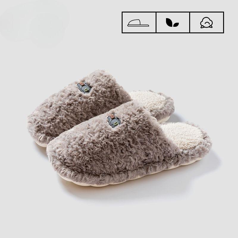 Хлопковые туфли для домашнего использования в помещении для женщин, противоскользящие теплые плюшевые тапочки на мягкой подошве Fits 43-44 серый
Хлопковые туфли для домашнего использования в помещении для женщин, противоскользящие теплые плюшевые тапочки на мягкой подошве Fits 43-44 серый
