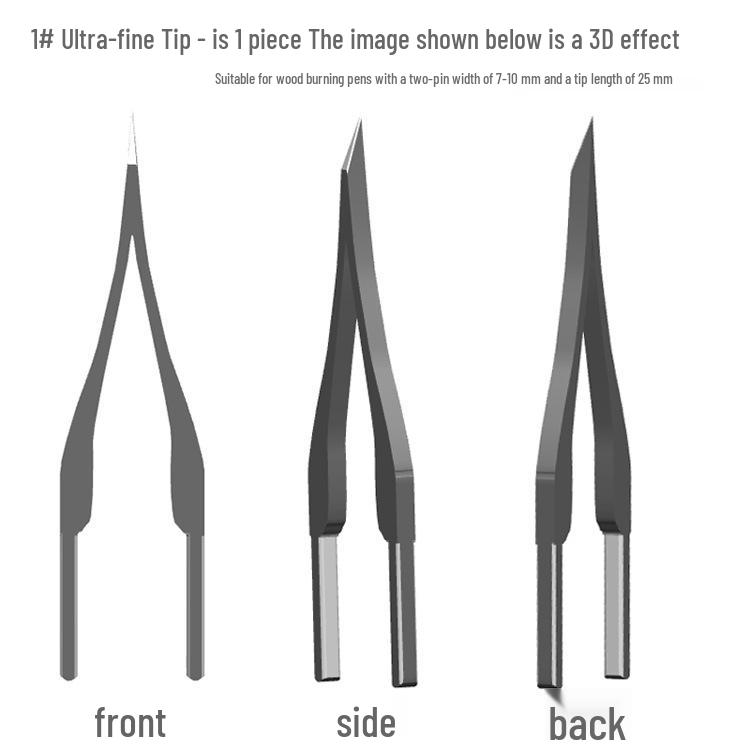 Electric Pyrography Drawing and Carving Pen Tip
Electric Pyrography Drawing and Carving Pen Tip