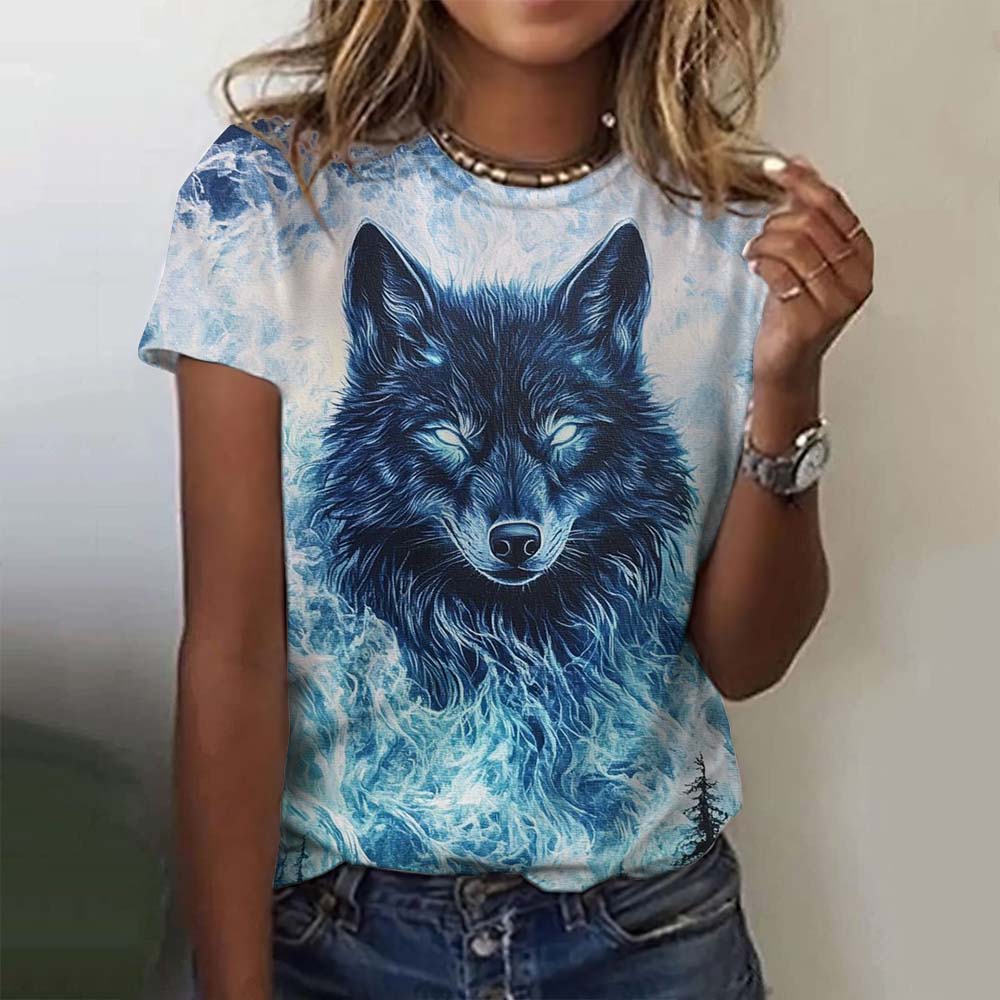 Women s 3D animal print T-shirt, wolf print T-shirt, summer novelty, Harajuku Y2K T-shirt, loose short sleeved T-shirt, women s clothing 2XS
Women s 3D animal print T-shirt, wolf print T-shirt, summer novelty, Harajuku Y2K T-shirt, loose short sleeved T-shirt, women s clothing 2XS