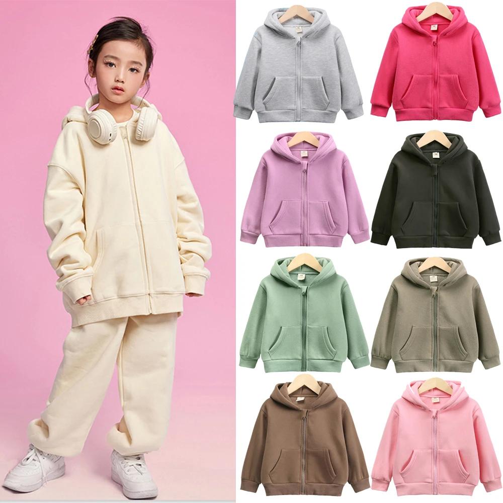 2 Kids Hooded Fleece Sweatshirt Clothes Solid Cotton Thick Outdoor Top Boys Girl Sports Coat Children Korean Casual Jacket 150
2 Kids Hooded Fleece Sweatshirt Clothes Solid Cotton Thick Outdoor Top Boys Girl Sports Coat Children Korean Casual Jacket 150